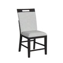 Transcend Side Chair with Light Grey Fabric in Charcoal (2 Per Carton)