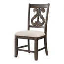 Stone Round 7PC Dining Set-Round Table & 6 Chairs