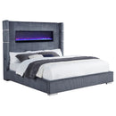 Tisdall Wingback Bed with Flame Visualizer