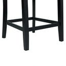Valentino White 5PC Counter Height Dining Set - Table & Four Grey Chairs