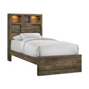 Bailey Bookcase Panel Bedroom Set with Bluetooth