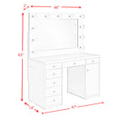 Amia Complete Dressing Table with Lightbulbs