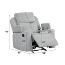 Motion Glider Recliner w/Storage Arm