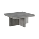 Uster Coffee Table W/Four storage Stools Grey