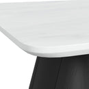 Edison Coffee Table in White and Black