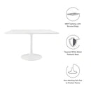 Lippa 47" Square Wood Top Dining Table