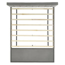 Hacienda Queen Storage Bed W/Tacoma Grey CM 003 (3A Packing)