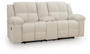 Orlen Reclining Loveseat with Console - Michael's Discount Furniture