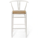 Amish Wood Bar Stool Set of 2