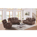 Atlantis 3PC Living Room Set in Heritage Brown-Sofa, Loveseat & Recliner