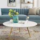 Lippa 40" Round Wood Top Coffee Table with Tripod Base