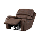 Atlantis Power Motion Recliner with Power Head Recliner in Heritage Brown