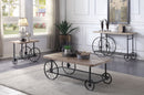 Francie Oak & Antique Gray Coffee Table - Michael's Discount Furniture