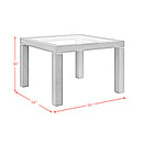 Elodie Counter Height Dining Set in Charcoal