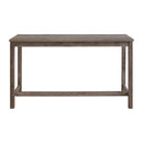 Oak Lawn Grey Bar Table Single Pack (Table + 3 Tan Fabric Stools)