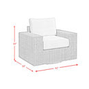 Carmona 6PC Conversion Set in Natural and Olefin Beige with Ottoman