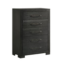 Allan Panel Bedroom Set in Black