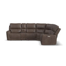 Carter Latitudes Power Reclining Sectional with Power Headrests & Lumbar - 5000-1587-SECTPH-88672