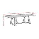 Transcend Standard Height Dining Set in Charcoal-Table and Four Chairs