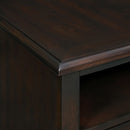 Wagner Chairside Table with USB in Cherry