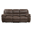 8517BRW-3 - Double Reclining Sofa - Michael's Discount Furniture