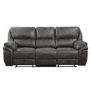 8517GRY-3 - Double Reclining Sofa - Michael's Discount Furniture