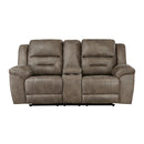8538BR-2 - Double Reclining Love Seat with Center Console - Michael's Discount Furniture