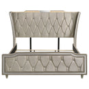 Lorient Wingback Bed with LED Lighting