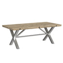 (D680-31) Callista- Rectangular Table- Beach/Natural Metal