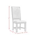 Gramercy 6PC Dining Set-Table, Four Tall Back Chairs and Settee