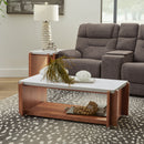 Lincoln Rectangular Coffee Table with Casters - Michael's Discount Furniture