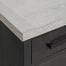 Axel Server in Light Grey and Espresso