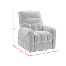 Desoto Power Lift Chair in Sahara Black