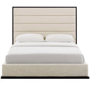 Ashland Queen Upholstered Linen Fabric Platform Bed