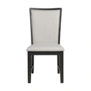 Grady 7PC Dining Set in Black-Table & Six Slat Back Chairs