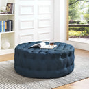 Amour Upholstered Fabric Ottoman