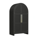 Ridgemont Large Bookcase in Black with Grain