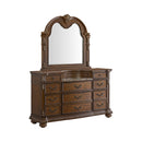 Cadenza Dresser and Mirror Set in Brown
