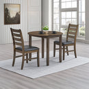 Round Dining Table w/Drop Leaf