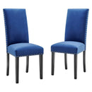 Parcel Performance Velvet Dining Side Chairs - Set of 2