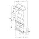 Hartshill Bookcase with Cabinet - Michael's Discount Furniture