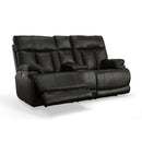 Clive Latitudes Power Reclining Loveseat with Console, Power Headrests & Lumbar - 5000004839 - Michael's Discount Furniture