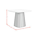 Edison 2PC Occasional Table Set in White and Black-Coffee Table & End Table