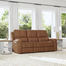 Linden Power Reclining Sofa with Power Headrests & Lumbar - 5000007532 - Michael's Discount Furniture