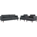 Agile 3 Piece Upholstered Fabric Set