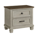 Farmington Bedroom Set in Medium Brown and Washed Stone