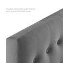 Emily Twin Biscuit Tufted Performance Velvet Headboard