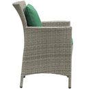 Conduit 5 Piece Outdoor Patio Wicker Rattan Dining Set