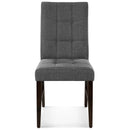 Promulgate Biscuit Tufted Upholstered Fabric Dining Chair Set of 2