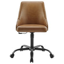Designate Swivel Vegan Leather Office Chair